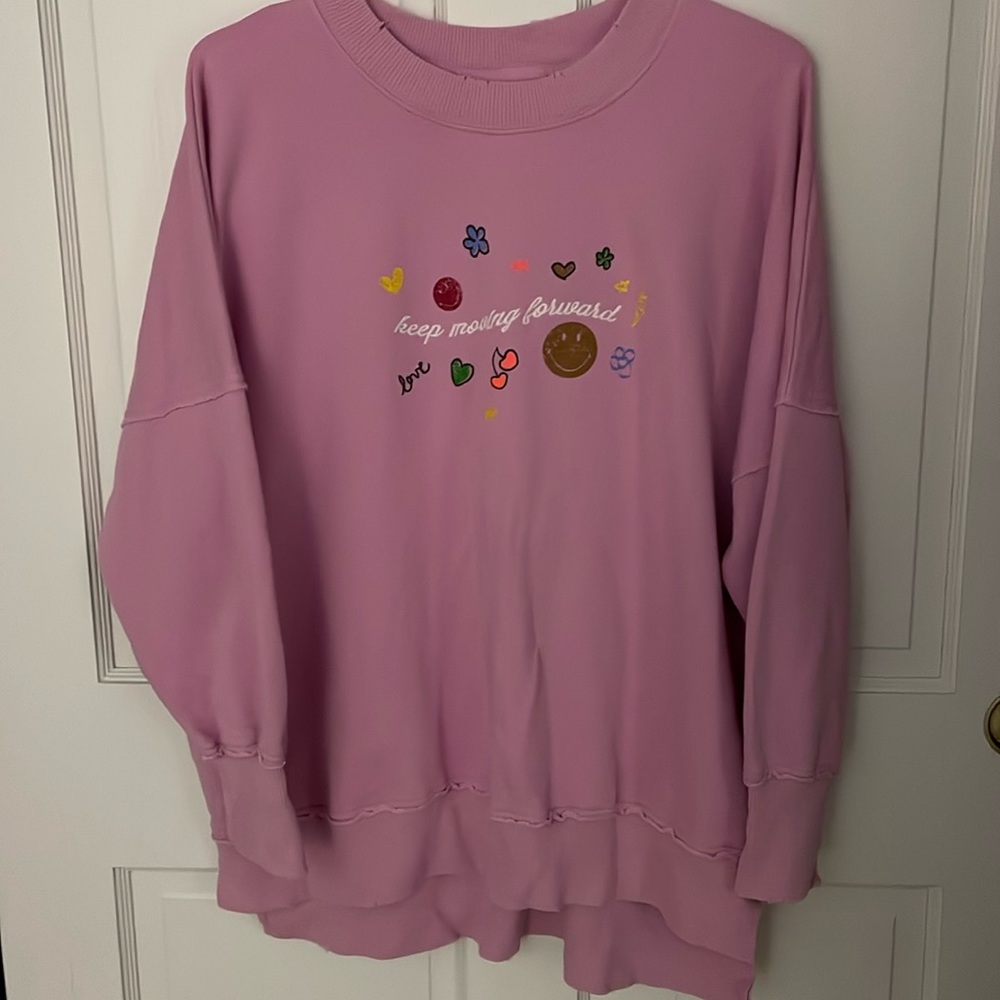 Aerie pink sweatshirt - The Chill Cozy Crew Sweatshirt